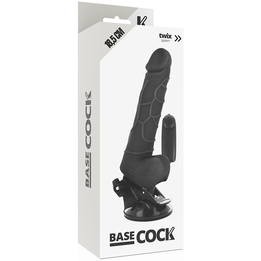 BASECOCK - VIBRADOR CONTROL REMOTO NATURAL REALISTA 18,5 CM -O- 4CM