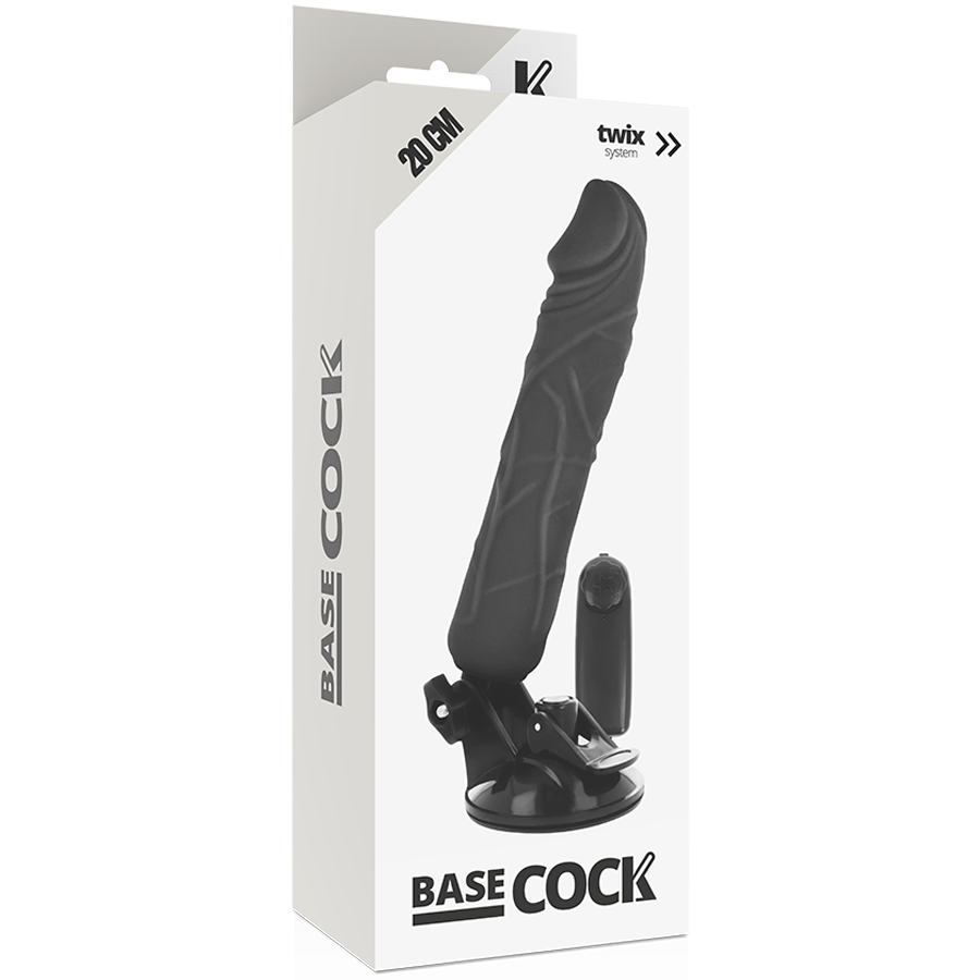 BASECOCK - VIBRADOR CONTROL REMOTO NATURAL REALISTA 20 CM -O- 4 CM