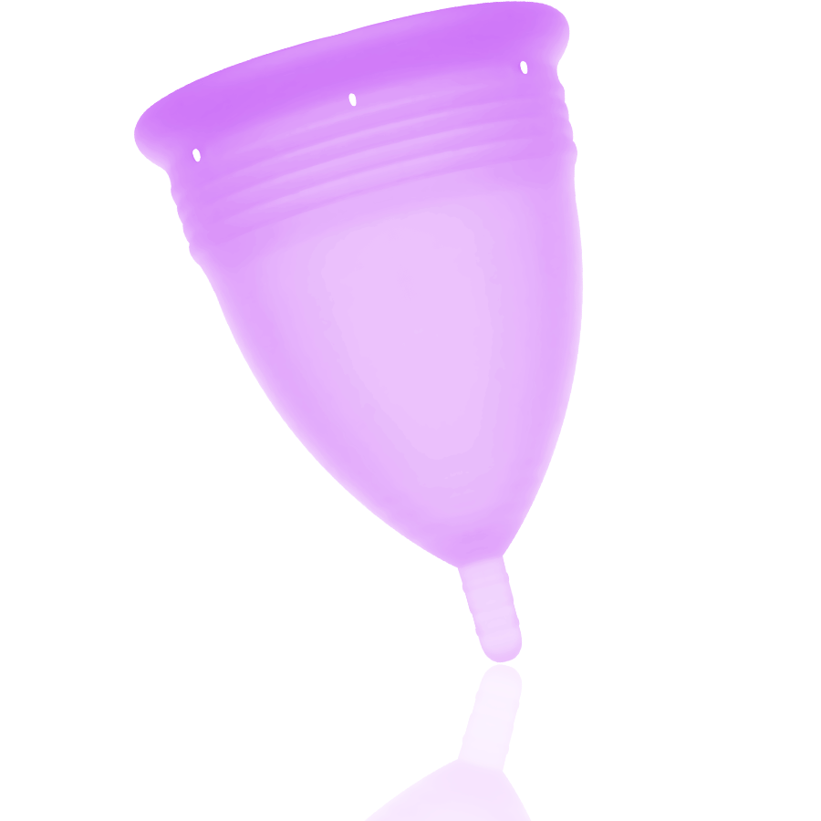 STERCUP - COPA MENSTRUAL DE SILICONA FDA MORADA - TALLA L