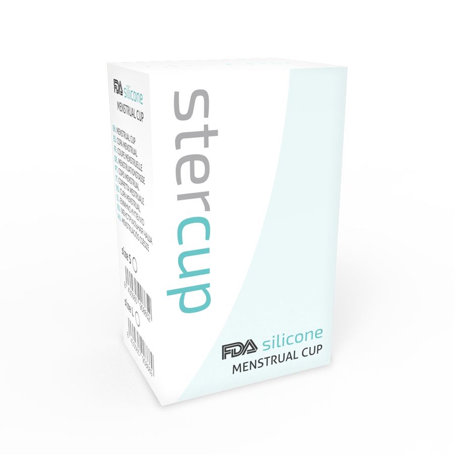 STERCUP - COPA MENSTRUAL DE SILICONA FDA MORADA - TALLA S