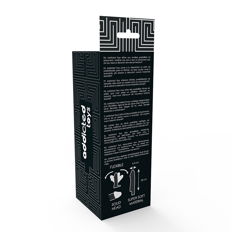 JUGUETES ADICTO - PENE EXTENDIDO NEGRO