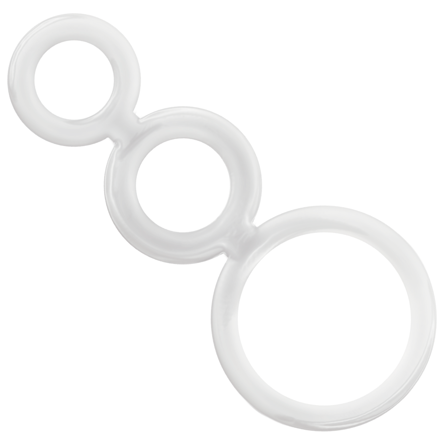 JUGUETES ADICTOS - SET DE ANILLOS - PARA PENE TRANSPARENTE