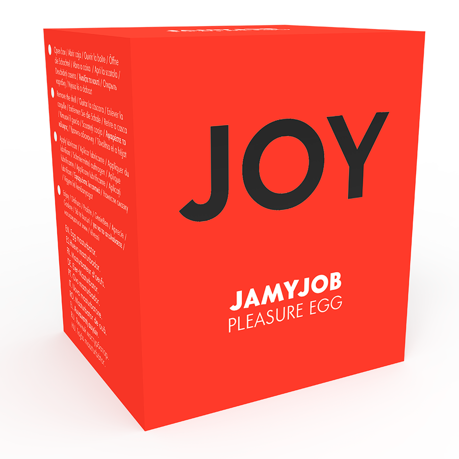 JAMYJOB - MASTURBADOR DISCRETO CON HUEVOS DE ESPALDA ROJA