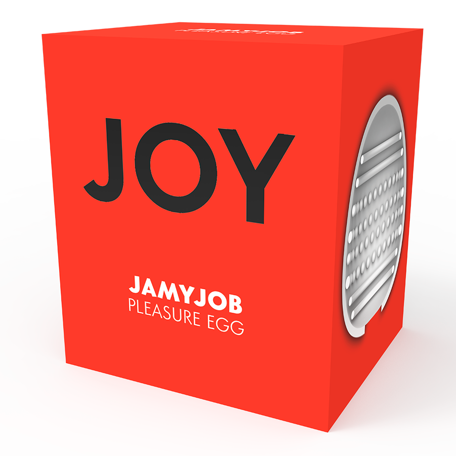 JAMYJOB - MASTURBADOR DISCRETO CON HUEVOS DE ESPALDA ROJA