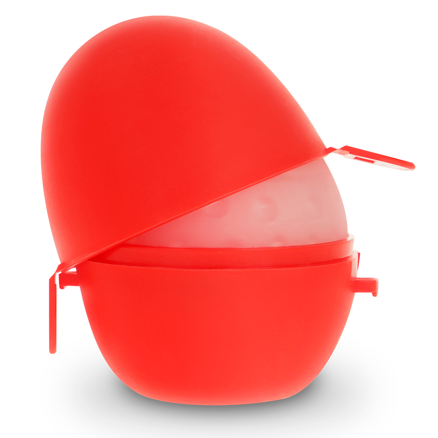 JAMYJOB - MASTURBADOR DISCRETO CON HUEVOS DE ESPALDA ROJA