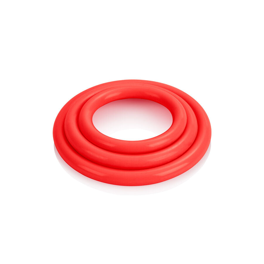 CALEXOTICS - JUEGO DE 3 ANILLOS ROJOS