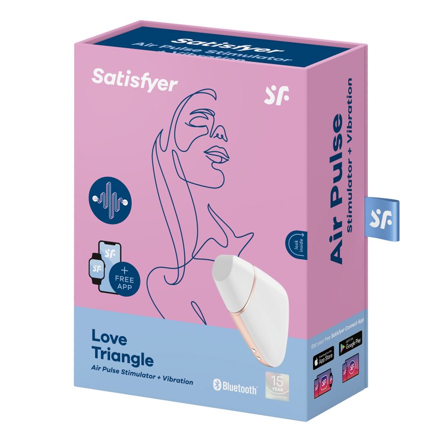 SATISFYER - ESTIMULADOR Y VIBRADOR LOVE TRIANGLE NEGRO