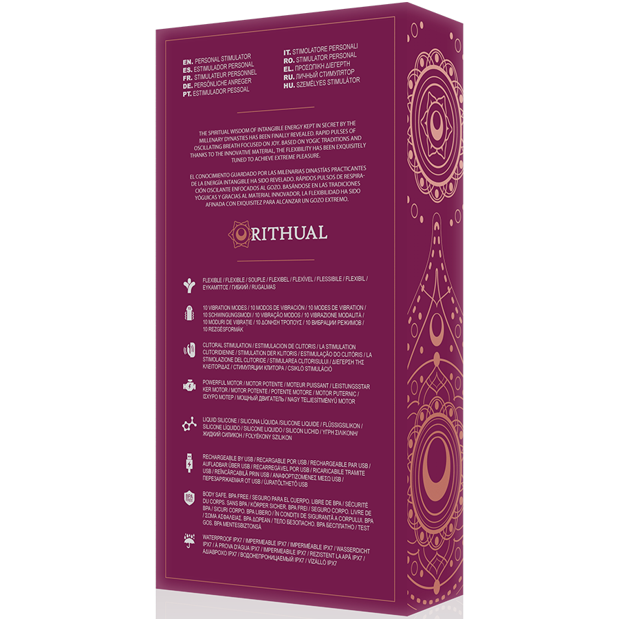 RITUAL - MOTOR DOBLE RECARGABLE ANUSARA 2.0 ORQUÍDEA