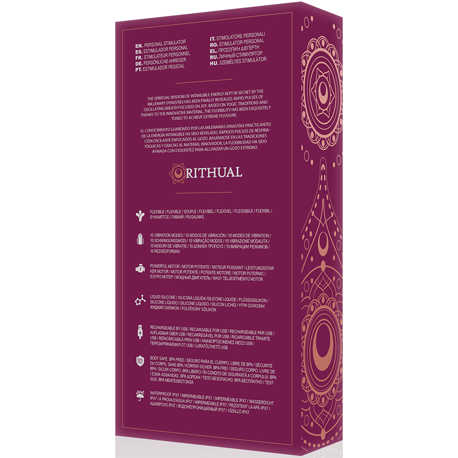 RITUAL - ESTIMULADOR ORQUÍDEA RECARGABLE PUNTO G KRIYA