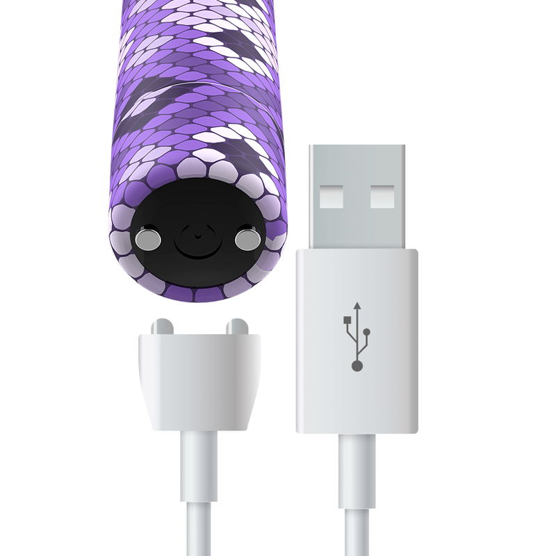 BALA MAGNÉTICA SERPIENTE RECARGABLE PÚRPURA 10V