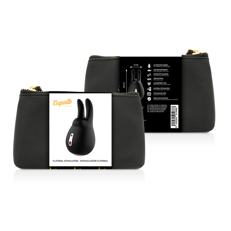 ESTIMULADOR CLITORIAL PRETO / OURO
