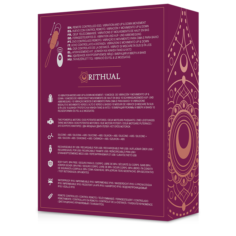RITUAL - SISTEMA DE CONTROL REMOTO REVA EGG UP &amp; DOWN + VIBRACIÓN