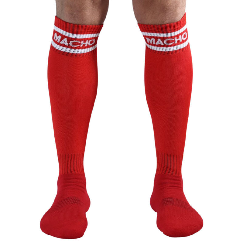 HOMBRE - CALCETINES LARGOS TALLA UNICA ROJO