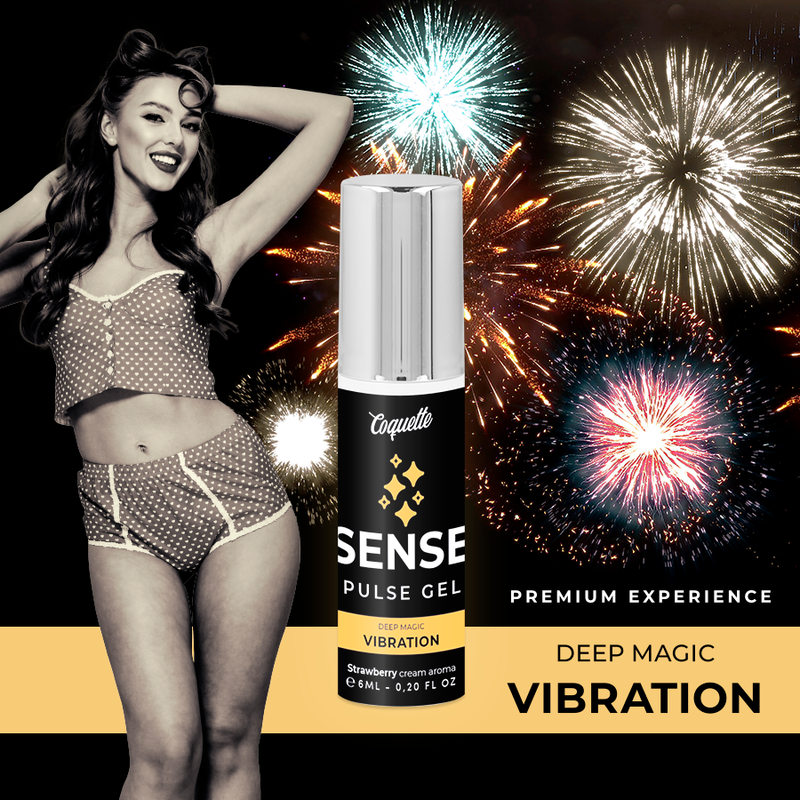 COQUETTE CHIC DESIRE - GEL VIBRADOR PULSE PREMIUM LIQUIDO FRESA 6ML