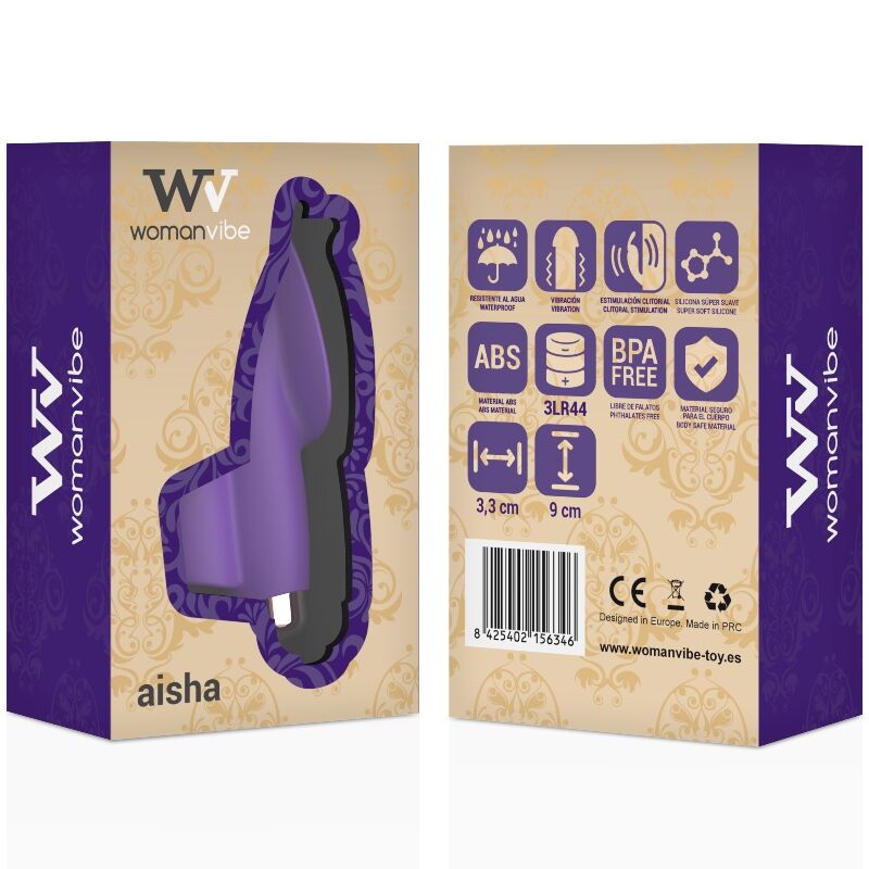DEDO ESTIMULADOR DE SILICONE - AISHA WOMANVIBE