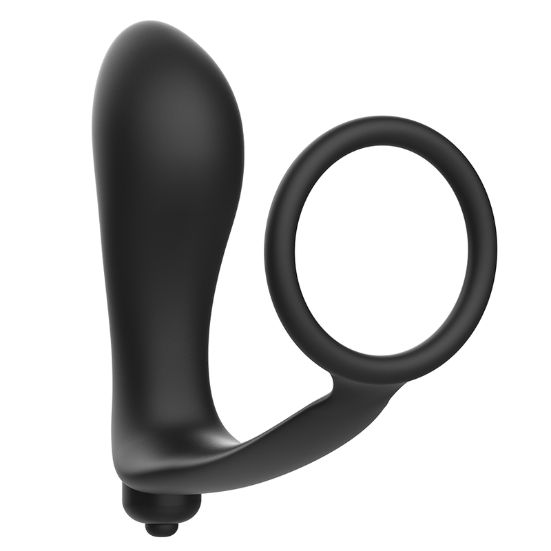JUGUETES ADICTIVOS - PLUG ANAL VIBRADOR CON ANILLO PARA EL PENE